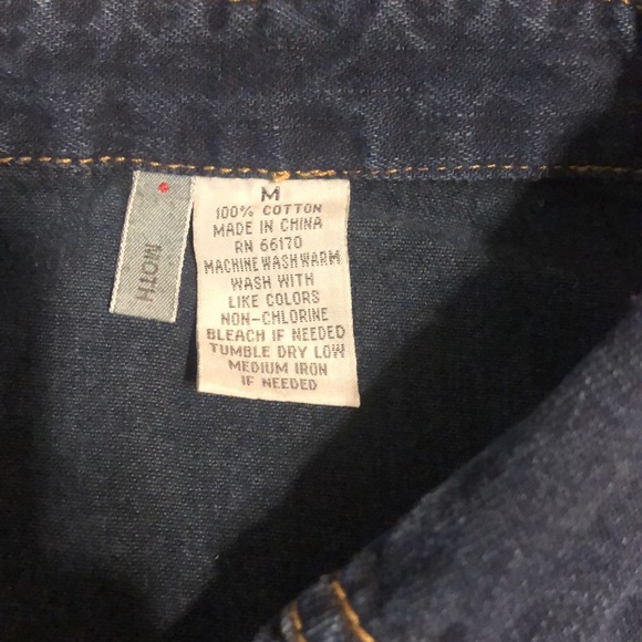 Moth denim button down shirt size medium - Picture 2 of 3